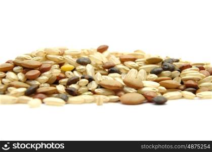 Brown rice and lentils