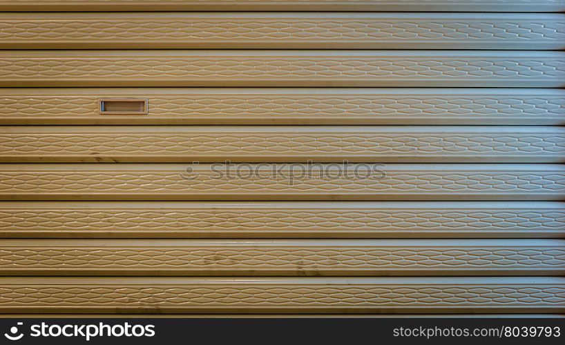 Brown security roller door background