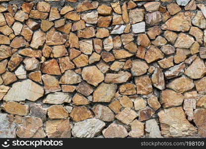 Brown stone wall for background.