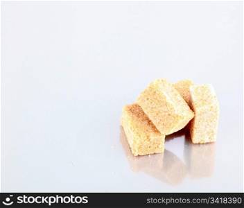 Brown sugar cubes.