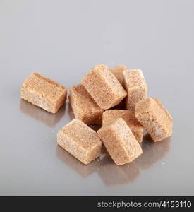 Brown sugar cubes.