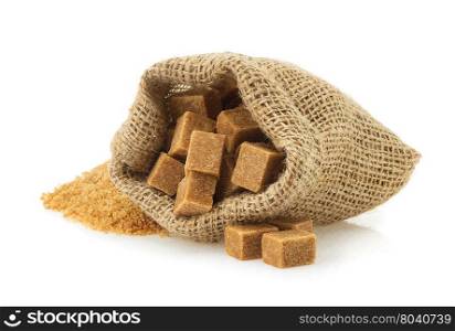 brown sugar isolated on white background