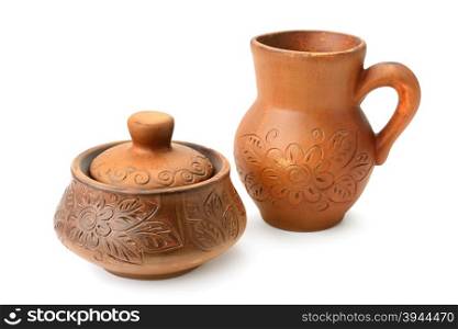 brown ware isolated on white background
