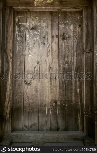brown wood texture of an old wooden door. wood texture