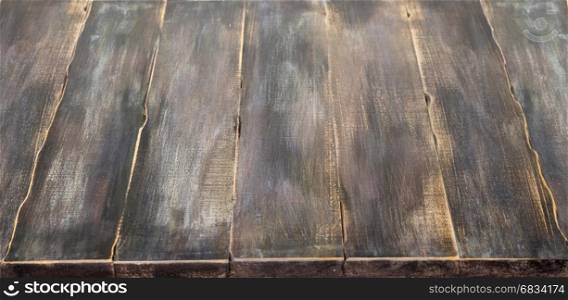 brown wooden table background for your design