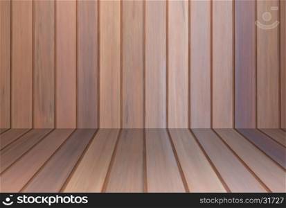 Brown wooden wall interior background, stock photo