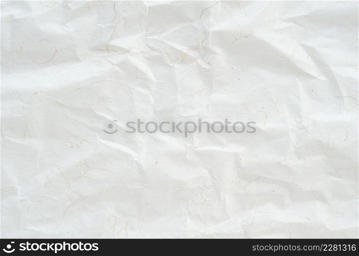Brown wrinkled paper, Japanese handmade mulberry crumpled paper texture background, banner, wallpaper, poster