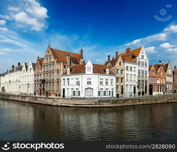 Bruges canals. Brugge, Belgium