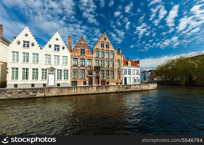 Bruges canals. Brugge, Belgium