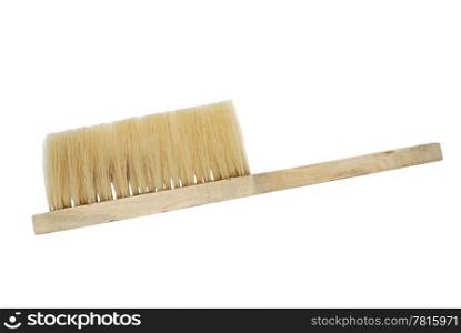 Brush for cleaning on a white background.