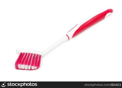 brush for washing dishes on a white background