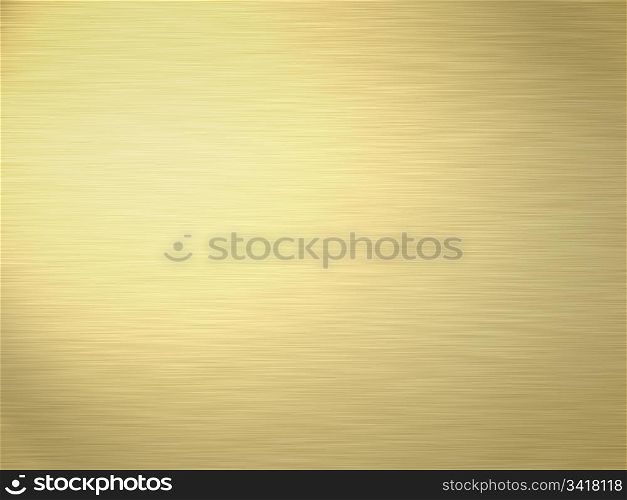 brushed gold. a large sheet of rendered lightly brushed shiny gold