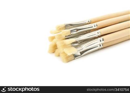 brushes isolated on a white