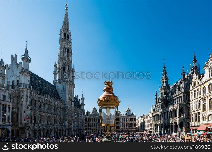 BRUSSELS, BELGIUM - MAY 05, 2018: Grand place, Brussels, Belgium