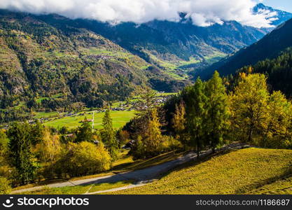 brusson in valais in swiss