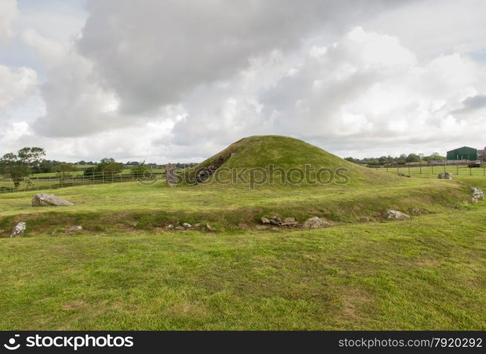 Bryn Celli Ddu, Anglesey, is one of the finest prehistoric passage tombs in Wales, United Kingdom.