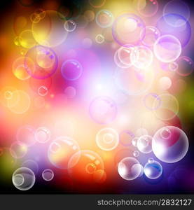 Bubble and bokeh. Abstract spa and health backgrounds