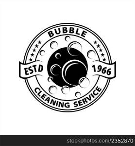 Bubble Icon, Water Bubble Icon Vector Art Illustration