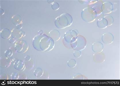 Bubbles colorful background white