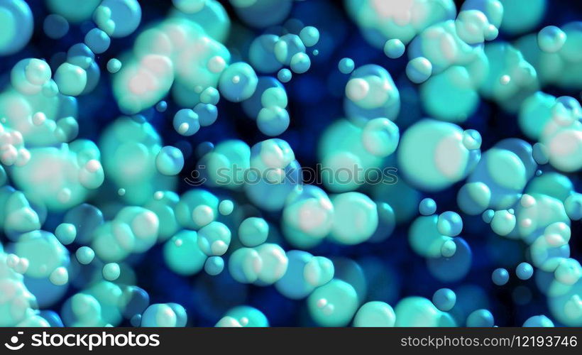 Bubbles. Computer generated 3d render. Bubbles