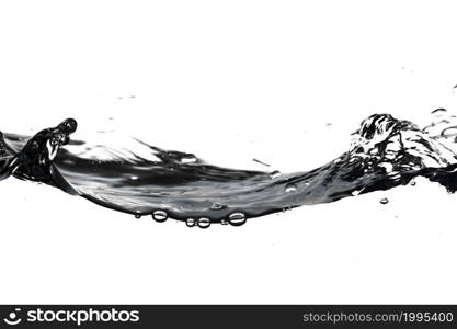 bubbles splashes water surface