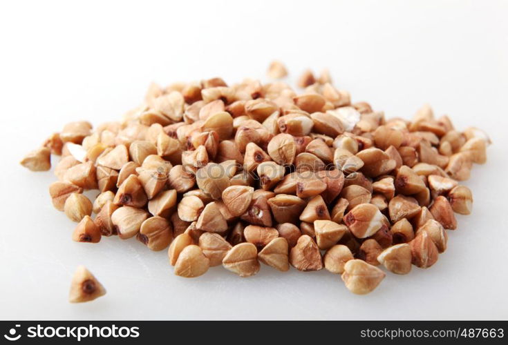 Buckwheat (Fagopyrum ?sculentum) Against White Background