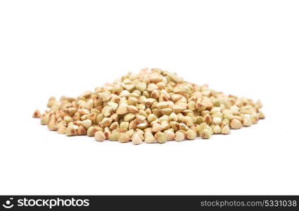 Buckwheat on white