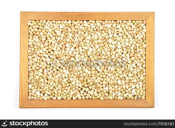 Buckwheat on white