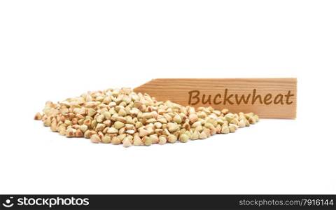 Buckwheat on white