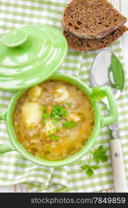 Buckwheat soup