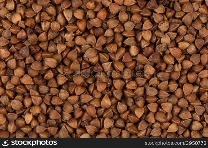 Buckwheat texture high-quality photograph of premium buckwheat seeds