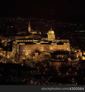 Buda Castle at night