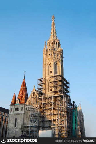 Budapest city Hungary Matthias Church landmark architecture