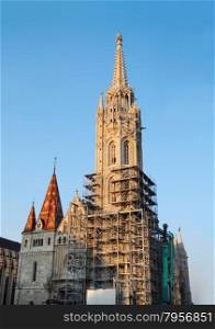 Budapest city Hungary Matthias Church landmark architecture