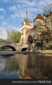 Budapest city Hungary Vajdahunyad Castle landmark architecture