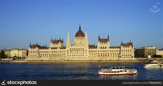 BUDAPEST, HUNGARY - 09.12.2015: Parliament Building Landmark Architecture