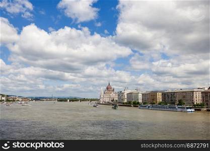 Budapest summer skyline. Hungary