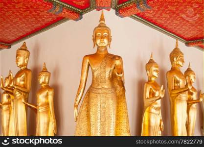 Buddha enshrined in the temple. Thailand&rsquo;s national identity. For tourists to seek blessings.