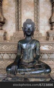 Buddha in Wat Phra Keo, Vientiane