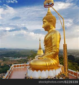 Buddha in Wat Tham Seua (Tiger Cave), Krabi, Thailand