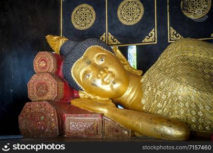 Buddha statue in Wat Chedi Luang temple, Chiang Mai, Thailand. Buddha statue, Wat Chedi Luang temple, Chiang Mai, Thailand