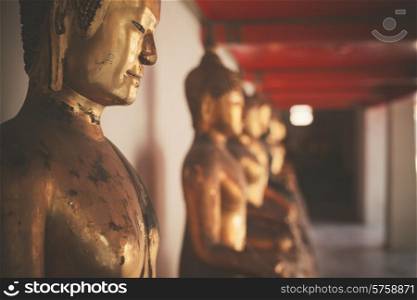 Buddha statues at Wat Pho Thailand