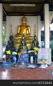 Buddhas in Wat Chedi Luang, Chiang Mai, Thailand