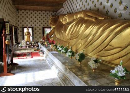 Buddhas in Wat Senassanaram, Ayutthaya, Thailand