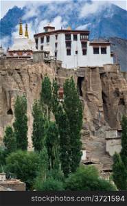 Buddhist heritage, Lamayuru monastery temple at Hymalaya highland. India, Ladakh, Lamayuru Gompa