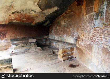 Buddhist monastery near Sigiriya rock, Sri Lanka