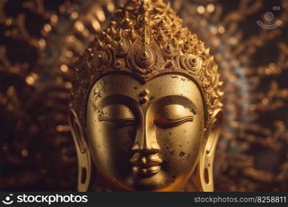 Buddhist ornament mandala Buddha. Holy ancient. Generate Ai. Buddhist ornament mandala Buddha. Generate Ai