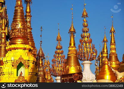 Buddhist stupas in Myanmar,Inle Lake