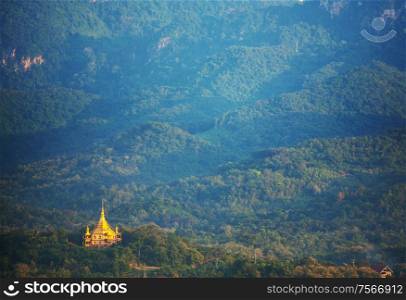 Buddhist temple in Luang Prabang,Laos