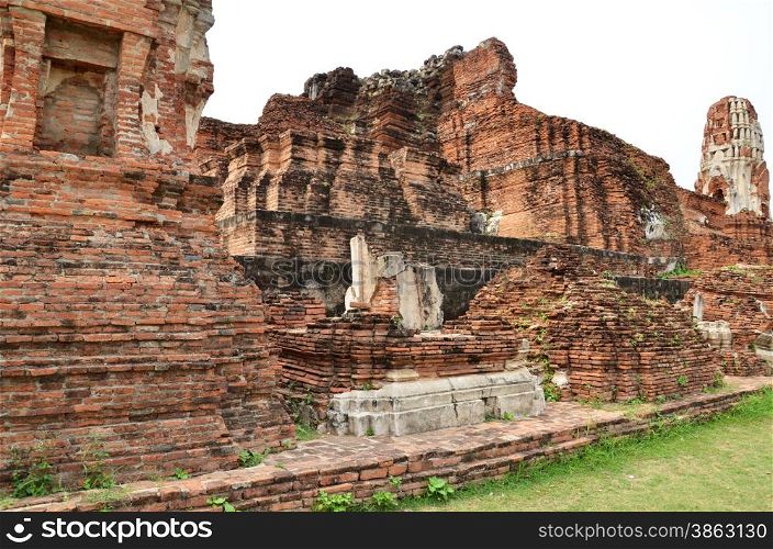 Buddhist temple in the city of Ayutthaya Historical Pagoda